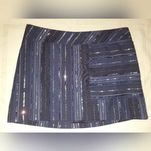 Laundry by Shelli Segal Navy Mini Skirt